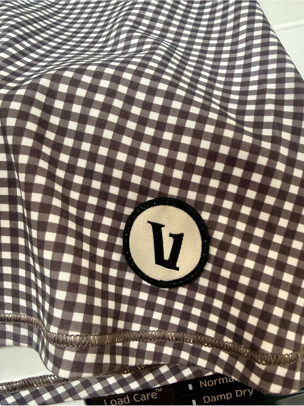 Vuori Black and White Gingham Women’s Skort - Picture 2 of 6